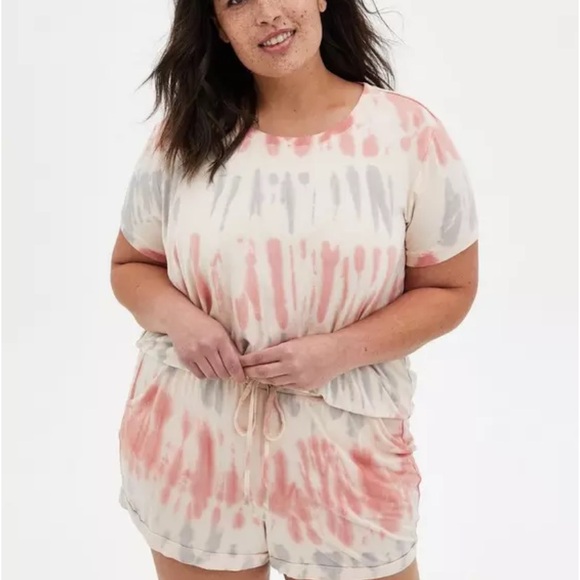 Super Soft Relaxed Short Sleeve Lounge Tee - Picture 2 of 6